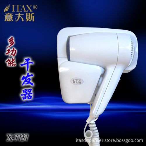 ITAX X-7737 wall-mounted ABS plastic high speed Skin Dryer Hotel bathroom home bathroom hair dryer dry skin hanging wall hanging